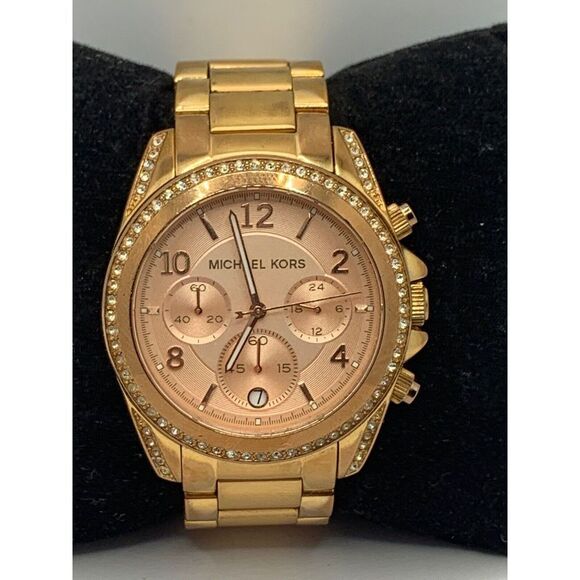 Michael Kors MK5263 Women's Gold Stainless Steel Analog Dial Quartz Watch JD236 - Picture 2 of 11